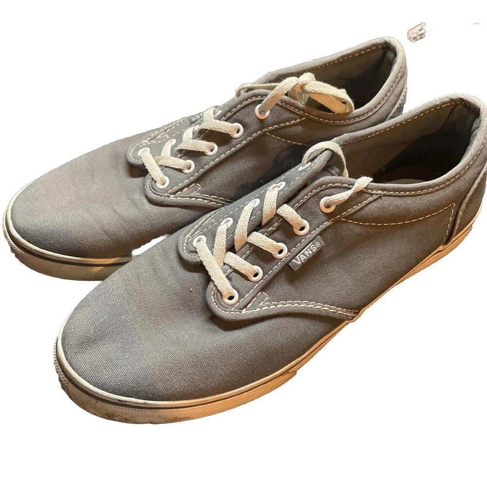 Vans Womens 7 TBAR Gray Low Top Canvas Shoes